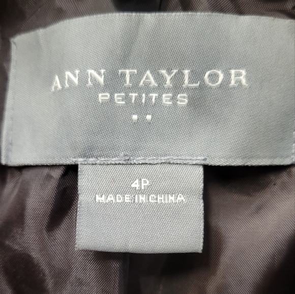 Ann Taylor 4P Black and Cream Lined Jacket Preowned 2000s - Picture 16 of 16